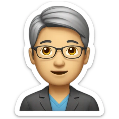 Asiatic teacher sticker