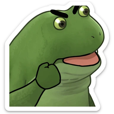 bufo is throwing punches sticker