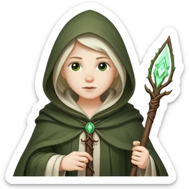Druid, magick, power, nature sticker
