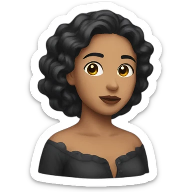 Black Rosalía with vph sticker