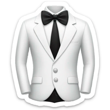 app logo with black tie and white suit basic sticker