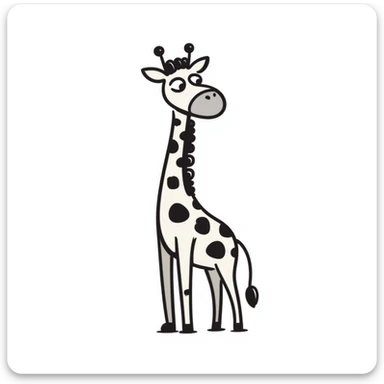 giraffe sticker
