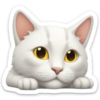 Un chat allant dormir sticker