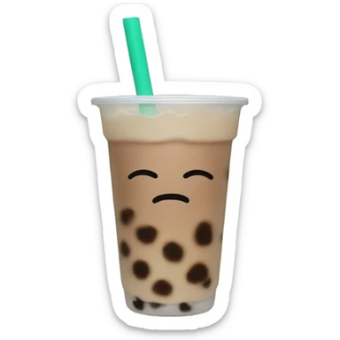 Boba tea sticker