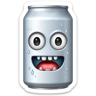 white monster can, energy drink sticker
