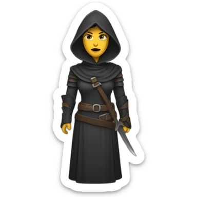 Dark Ages female executioner  sticker