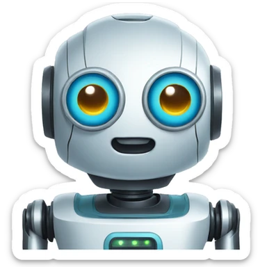 robot machine learning sticker
