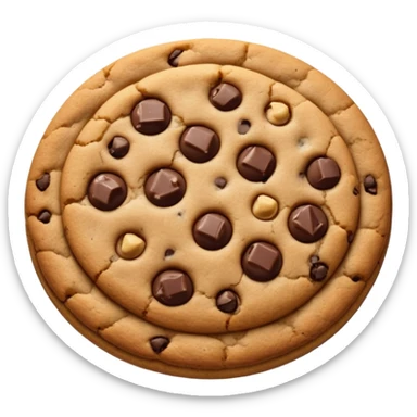 cookie with chocolate chips sticker