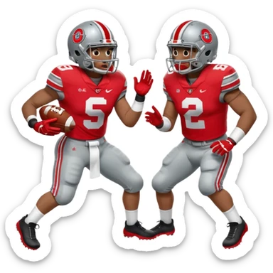 Ohio state football sticker
