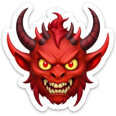 demon evil scary sticker