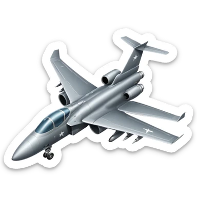 Avion militar sticker