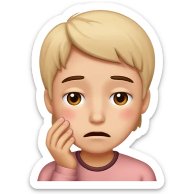 Ashamed emoji  sticker