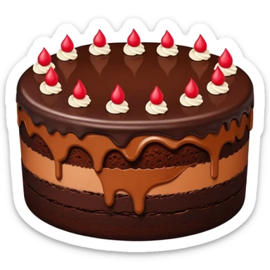 Chocolate cake sticker
