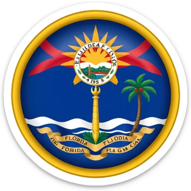 No the Florida flag  sticker