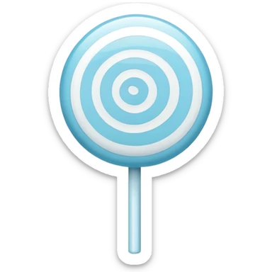 Light blue lollipop sticker