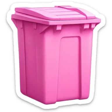 Pink bins sticker