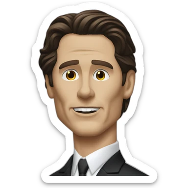 Christian Bale American psycho sticker