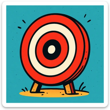 bullseye target sticker