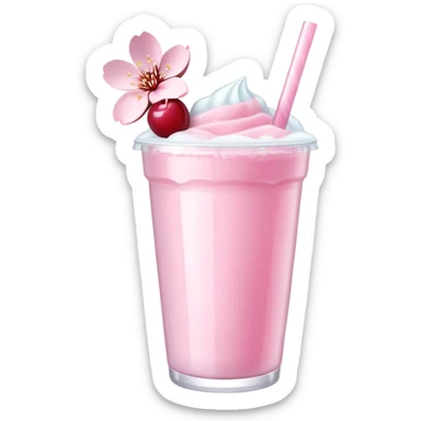Pastel pink Cherry Blossom Sakura Slushie  sticker