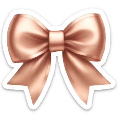 Rose gold bow sticker