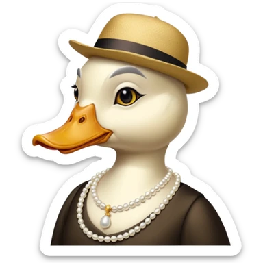 socialite duck sticker