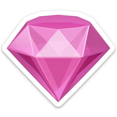 A pink diamond sticker