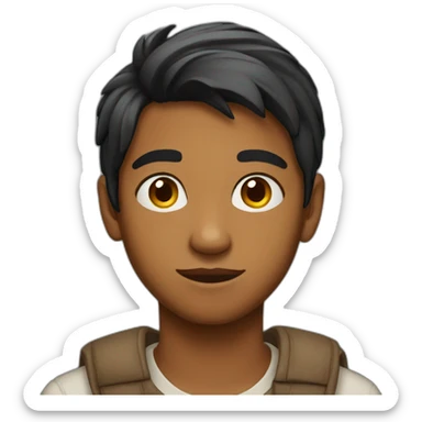 A teenage indian boy sticker