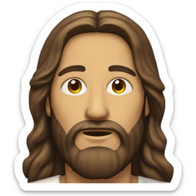 Jesus who has his head replace by a raptor head sticker