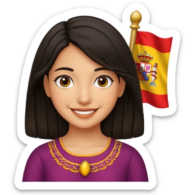 Spanish girl sticker