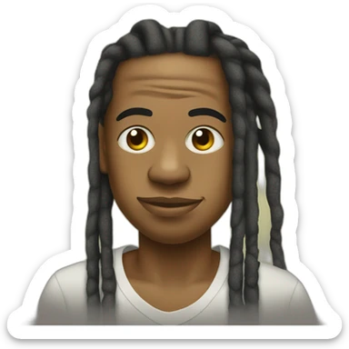 jay-z with dreads sticker
