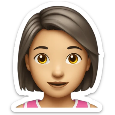 a young girl with a ball in full growth sticker