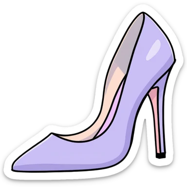 lilac pastel pumps sticker