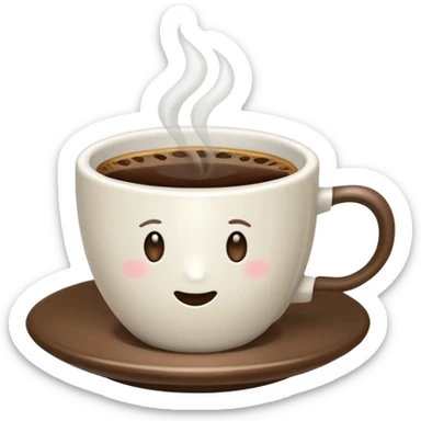 Genera un emoji di una tazzina sticker