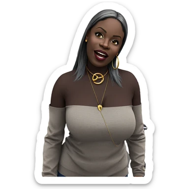 dark beauty by the car sticker