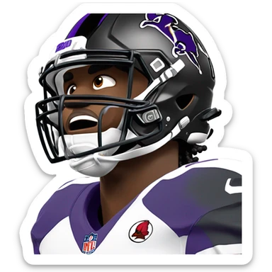 Lamar Jackson folding under pressure sticker
