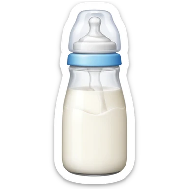 baby bottle tilted  sticker