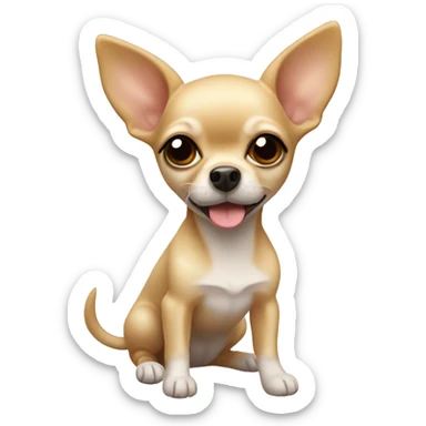 Little beige chihuahua  sticker