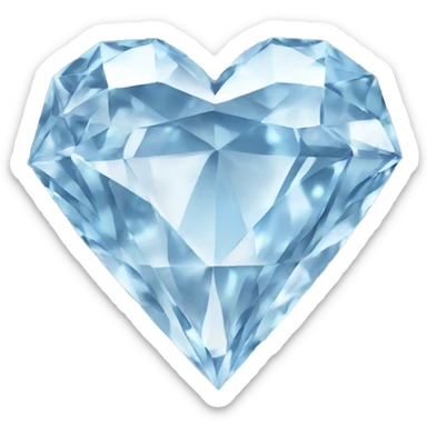 diamond heart sticker