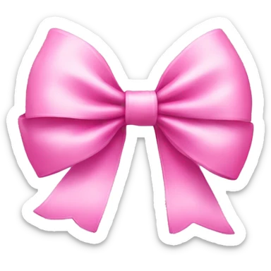 Pink little bow sticker