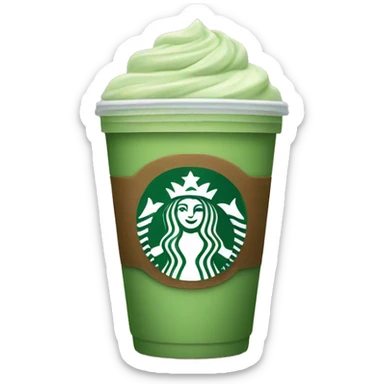 starbucks cold matcha tea cup sticker