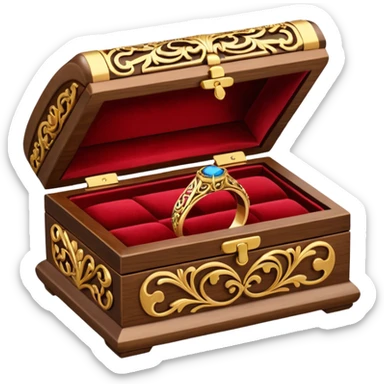 wedding ring box sticker