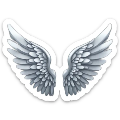chrome-angel-wing sticker