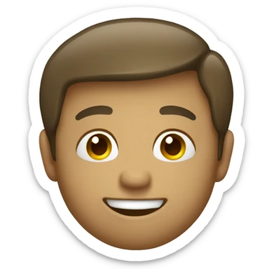 Salute emoji with a full smiling face  sticker