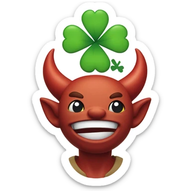 devils luck sticker
