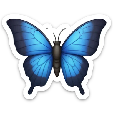 Mariposa azul  sticker