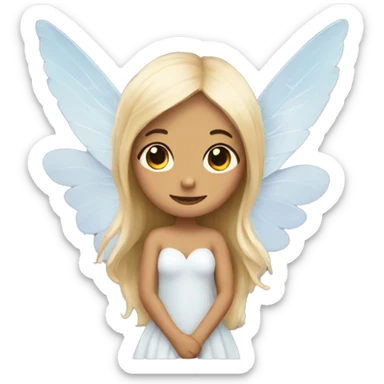 fairy with angel wings sticker