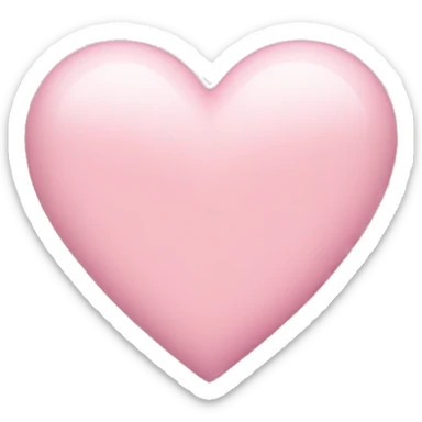 light pink heart sticker