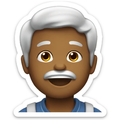 Emoji abraçando ursinho sticker