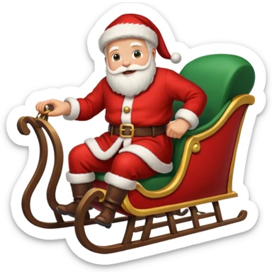 navidad trineo  sticker