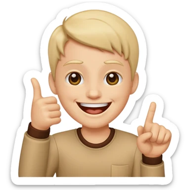 Laughing emoji while pointing  sticker